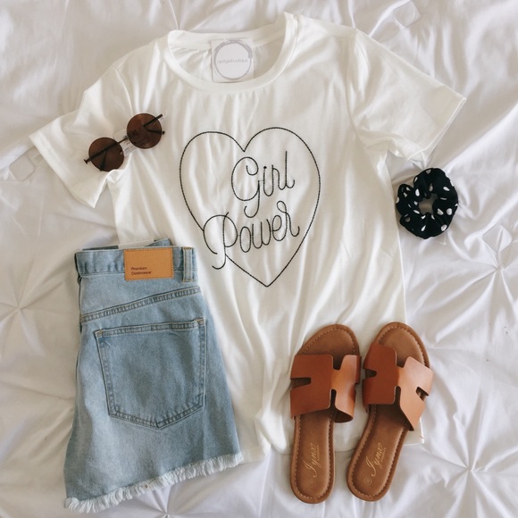 upstyleboutique Tops - ❗️Two Left❗️NWT Girl Power Heart Tee